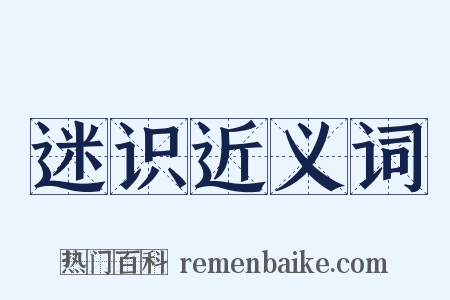 迷识近义词是什么意思的图片